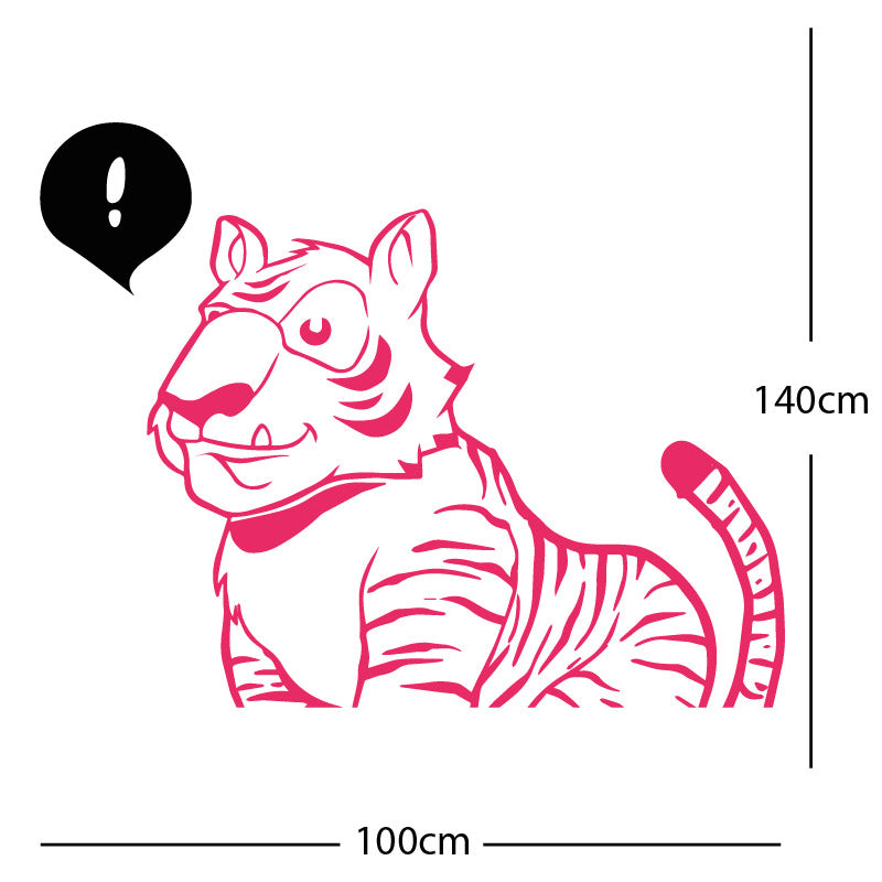 jungle tiger wall sticker