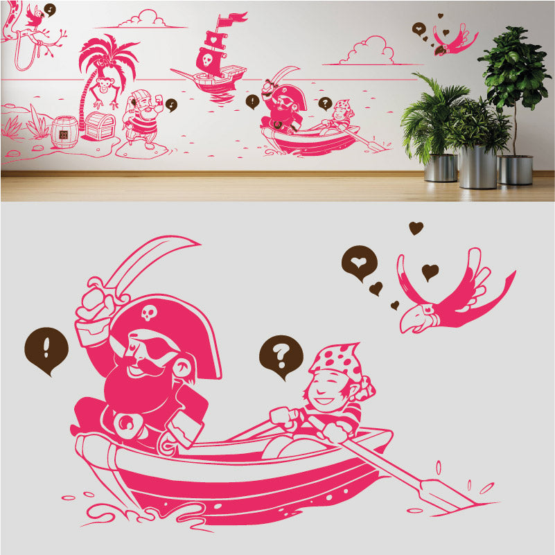 a pirates life complete wall mural