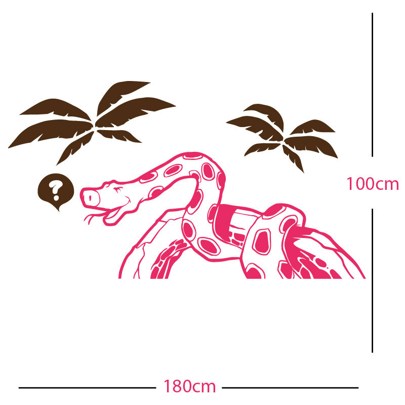 jungle snake wall sticker