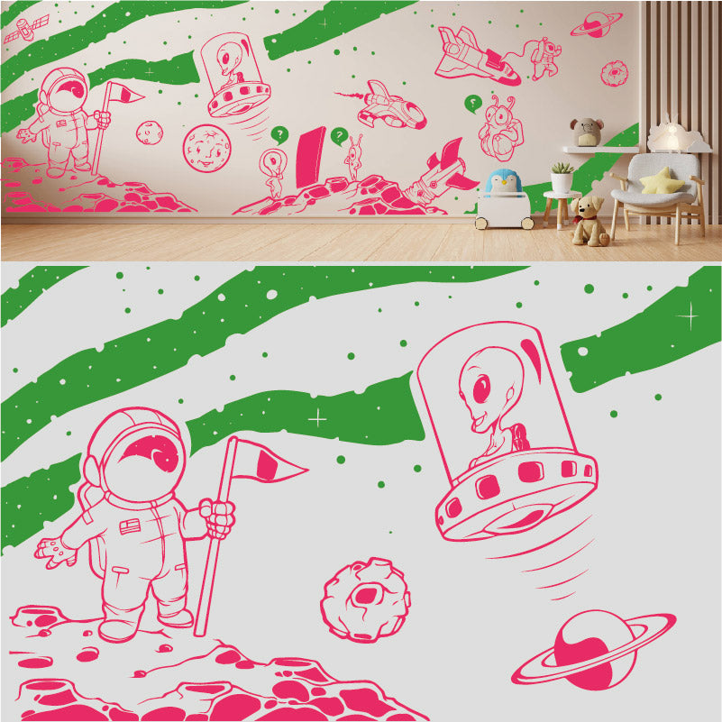 in space complete wall mural wall sticker