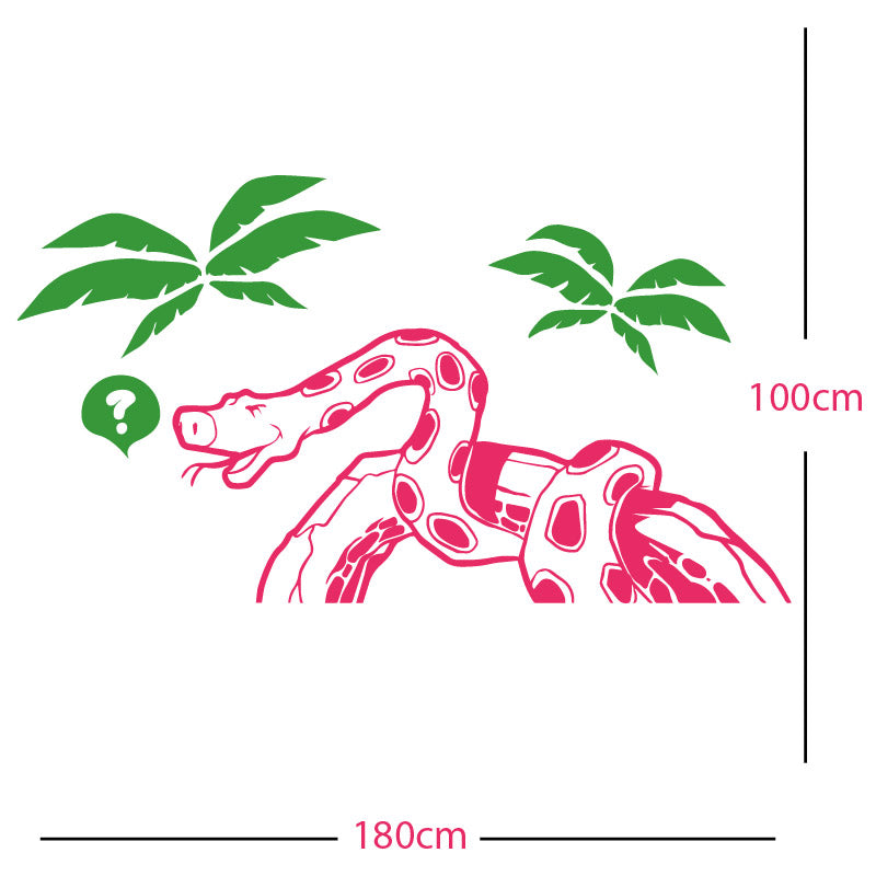 jungle snake wall sticker