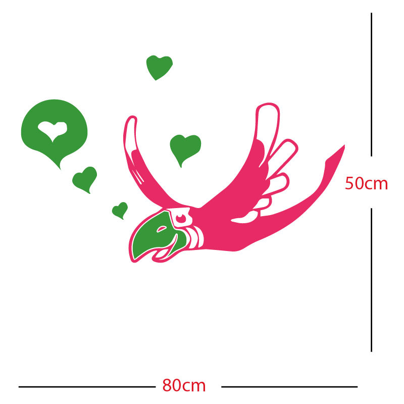 parrot pirate theme wall sticker