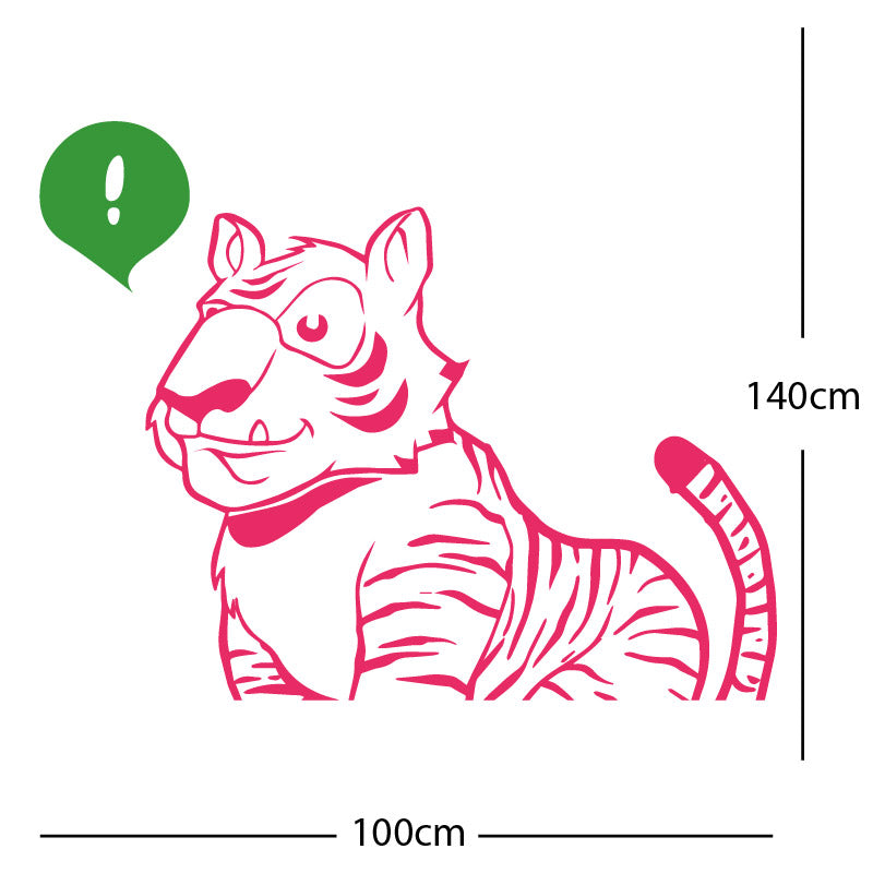 jungle tiger wall sticker