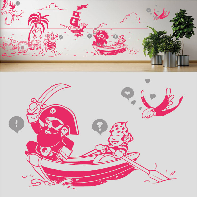 a pirates life complete wall mural