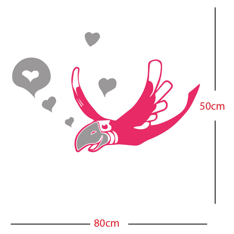 parrot pirate theme wall sticker