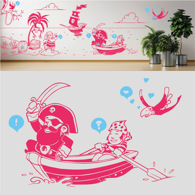 a pirates life complete wall mural