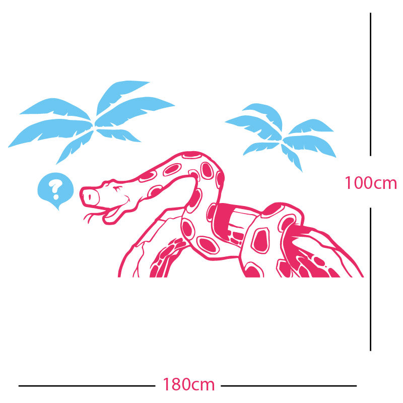 jungle snake wall sticker
