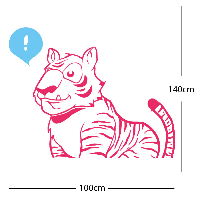 jungle tiger wall sticker