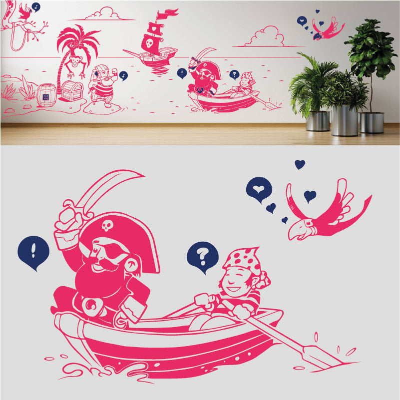 a pirates life complete wall mural