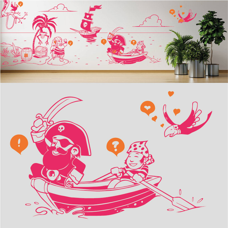 a pirates life complete wall mural