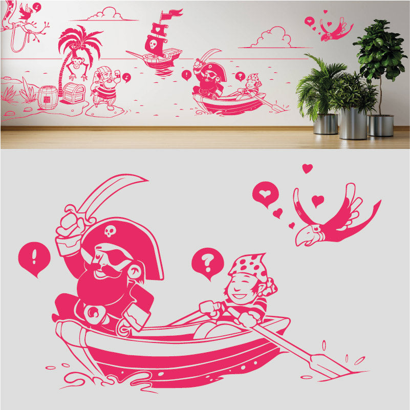 a pirates life complete wall mural