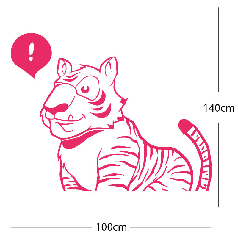 jungle tiger wall sticker