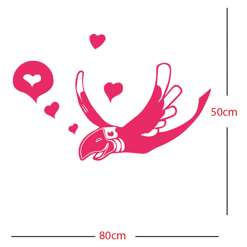 parrot pirate theme wall sticker