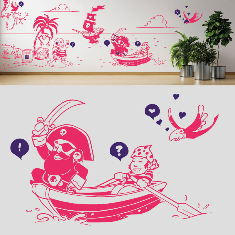 a pirates life complete wall mural