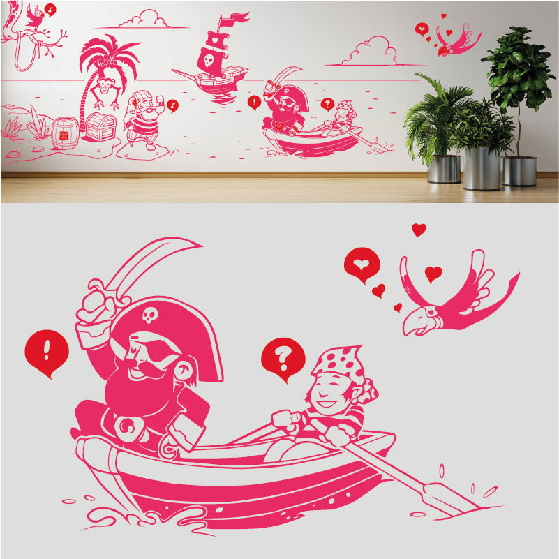 a pirates life complete wall mural