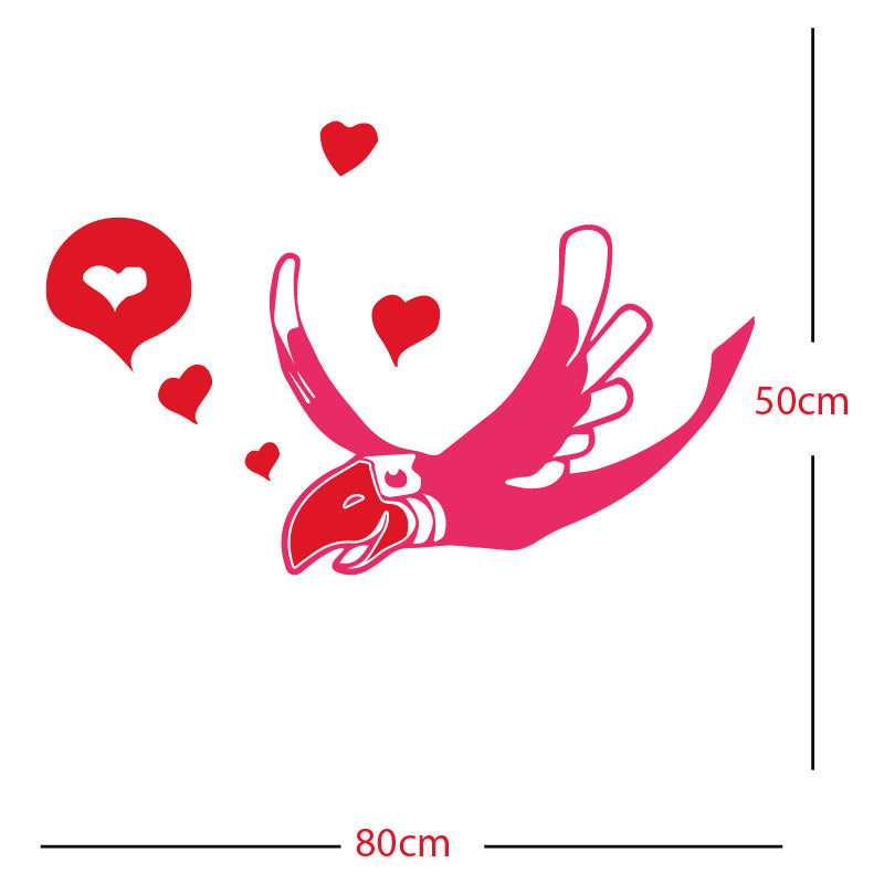 parrot pirate theme wall sticker