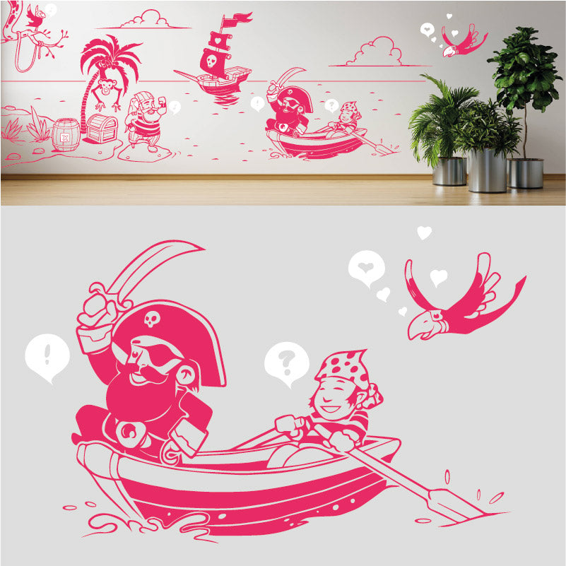 a pirates life complete wall mural