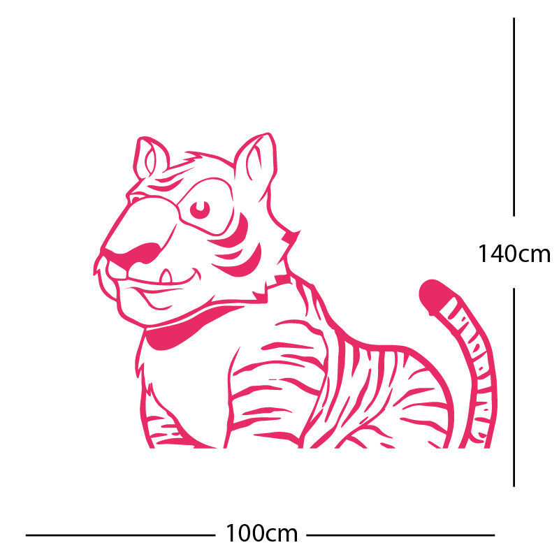 jungle tiger wall sticker