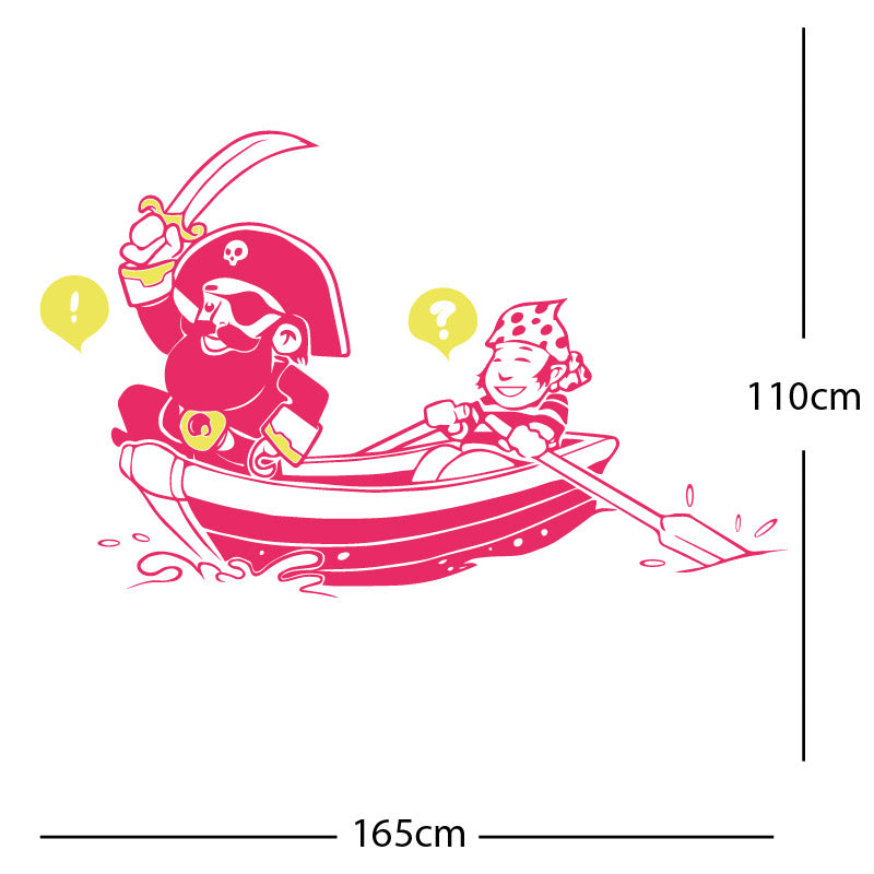 parrot pirate theme wall sticker