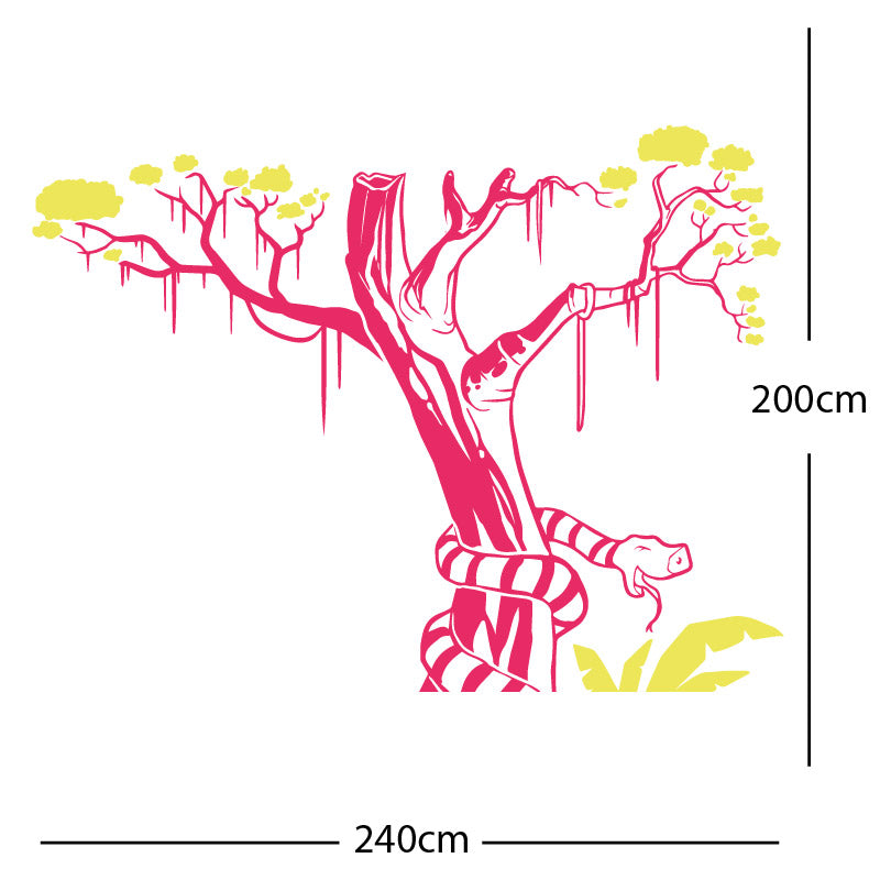 jungle tiger wall sticker