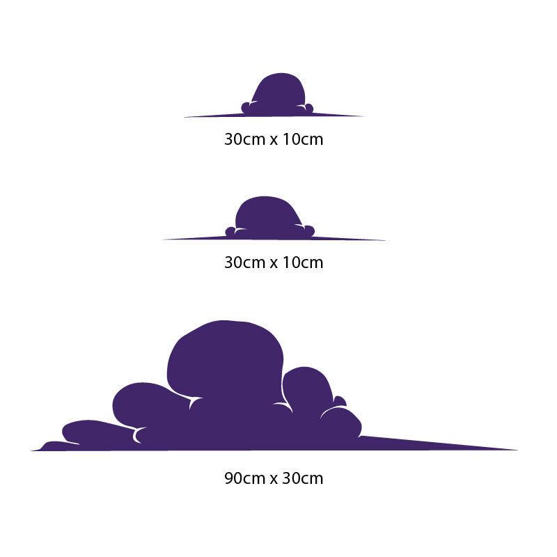 cloud element wall sticker