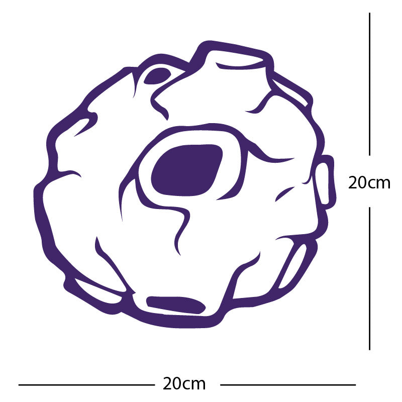 meteor wall sticker