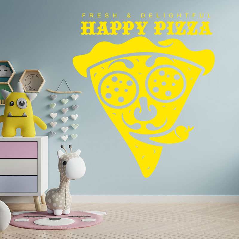 fast food pizza restaurant wall sticker takeaway