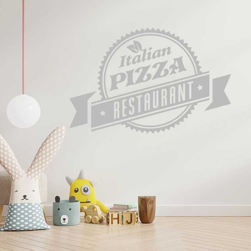 pizza wall sticker for takeaway and cafe fast fo