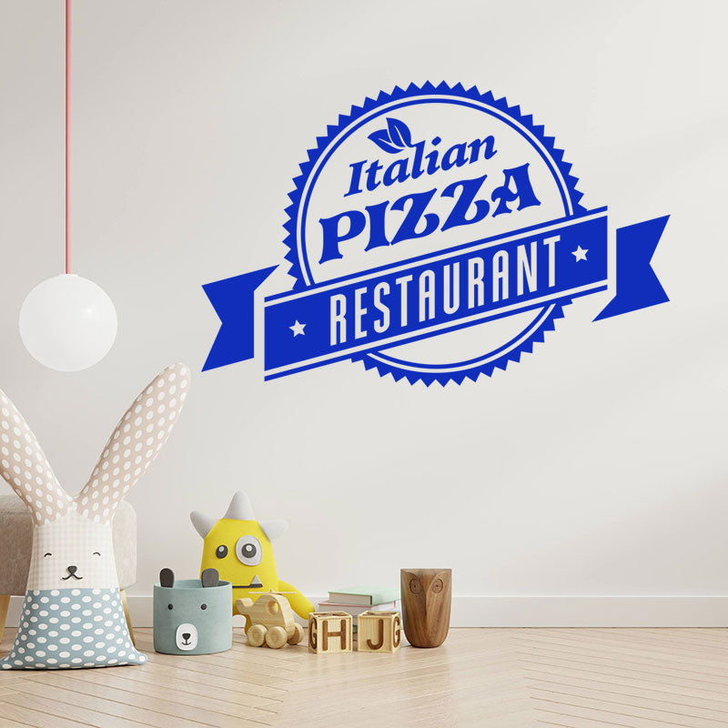 pizza wall sticker for takeaway and cafe fast fo