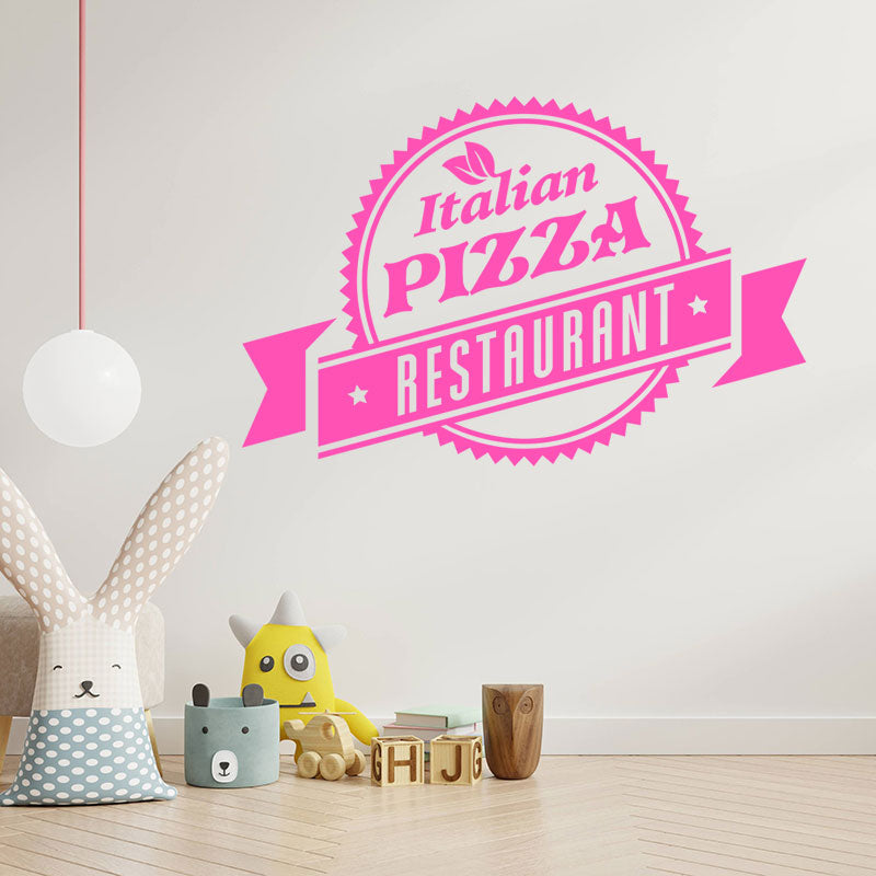 pizza wall sticker for takeaway and cafe fast fo