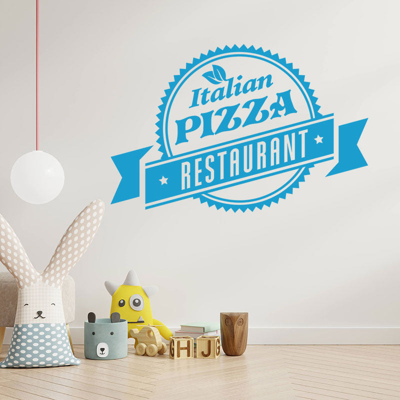 pizza wall sticker for takeaway and cafe fast fo