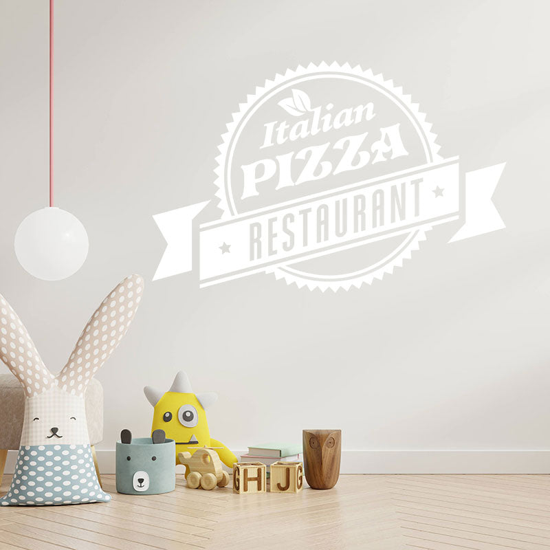pizza wall sticker for takeaway and cafe fast fo