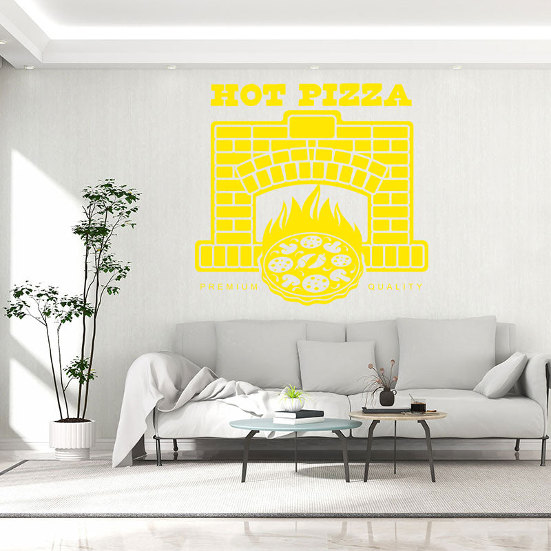 restaurant pizza takeaway decal modern fast food