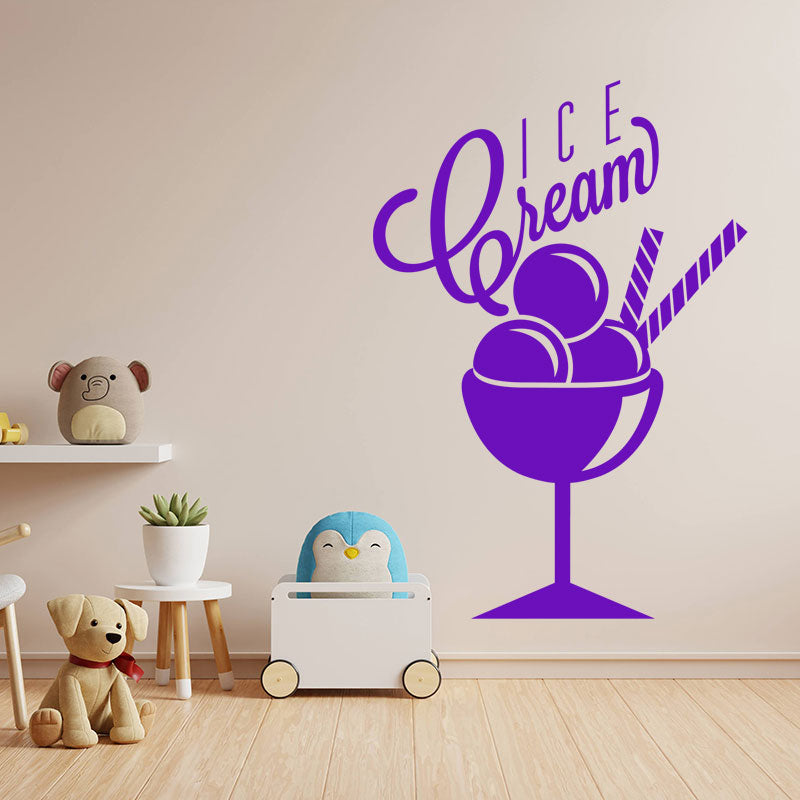 ice cream wall sticker