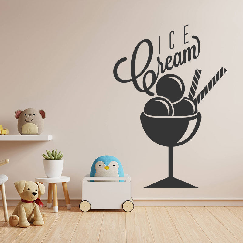 ice cream wall sticker