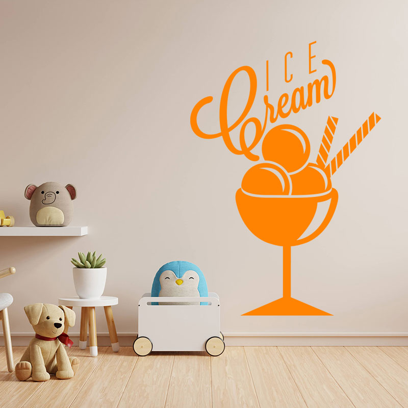 ice cream wall sticker