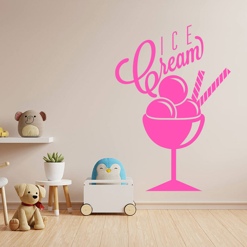 ice cream wall sticker
