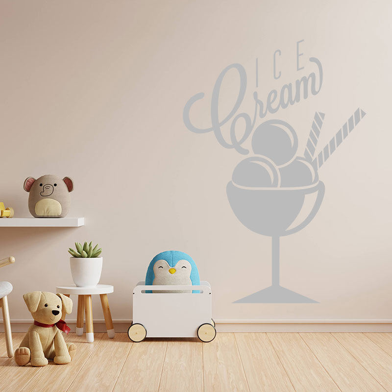 ice cream wall sticker