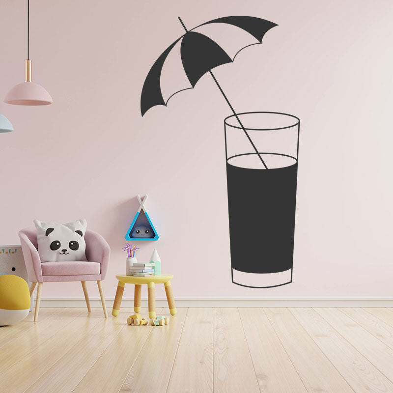 cocktail glass bar wall sticker