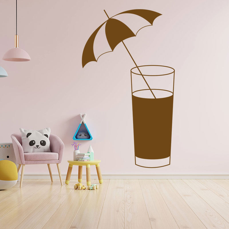 cocktail glass bar wall sticker