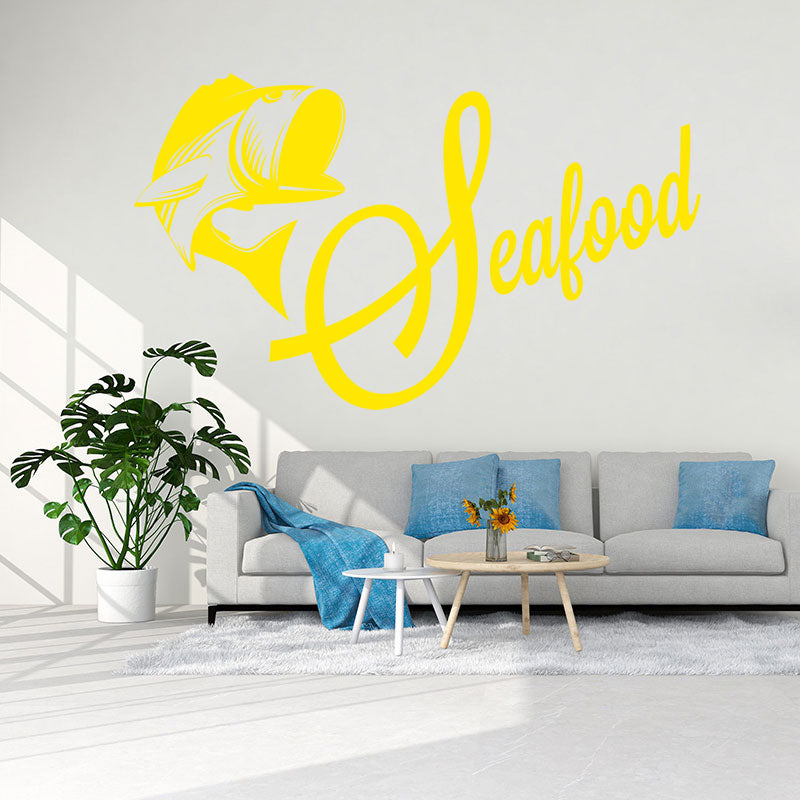 seafood coastal wall sticker