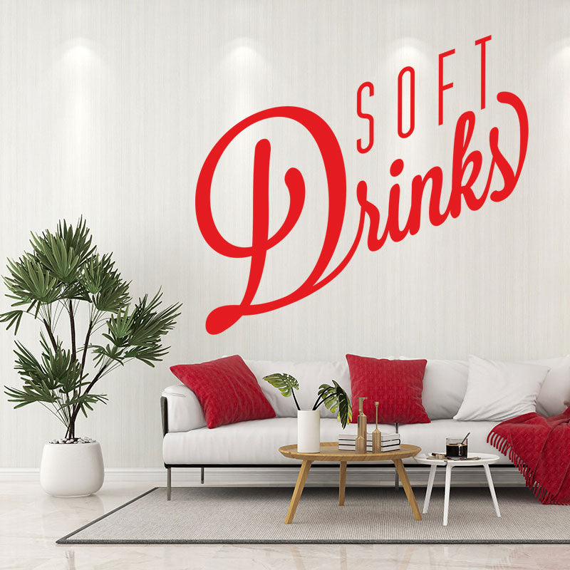 soft drinks decal wall sticker