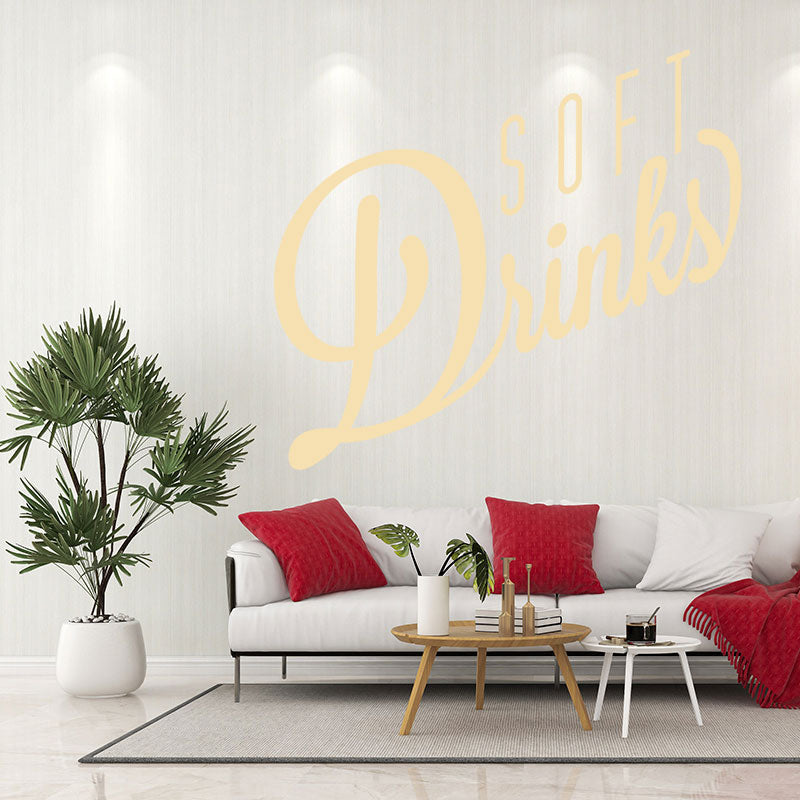 soft drinks decal wall sticker