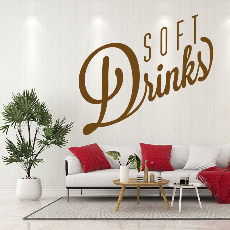 soft drinks decal wall sticker
