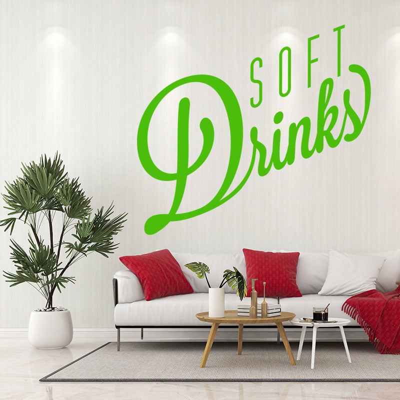 soft drinks decal wall sticker