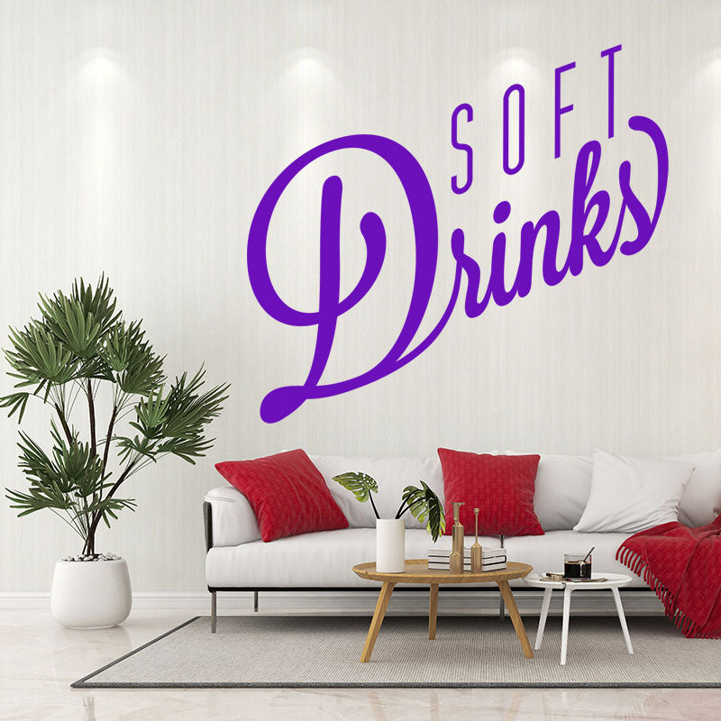 soft drinks decal wall sticker