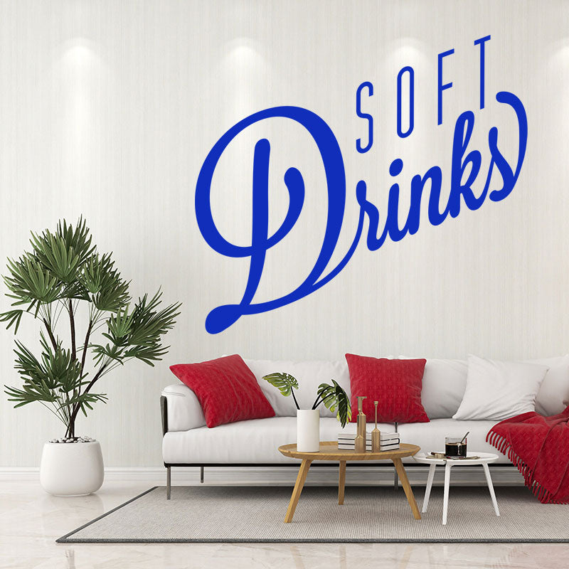 soft drinks decal wall sticker
