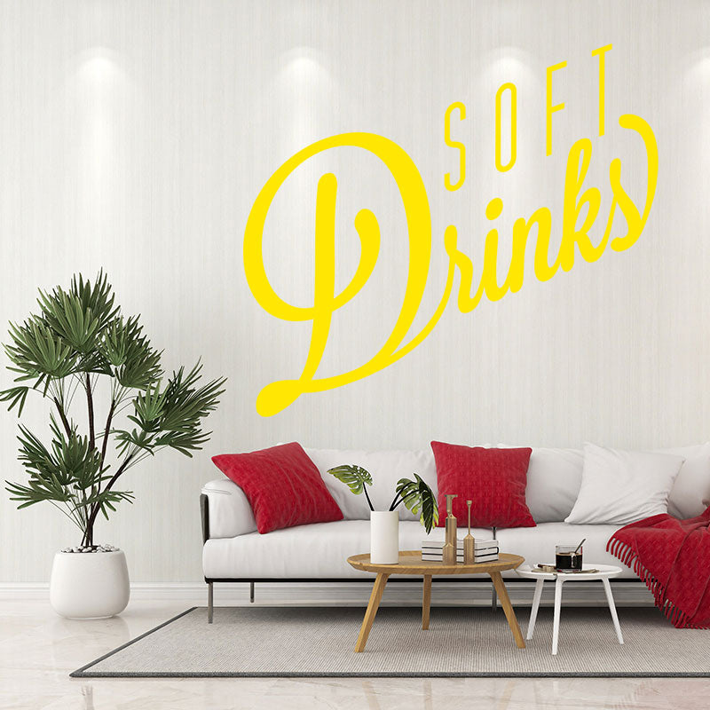 soft drinks decal wall sticker