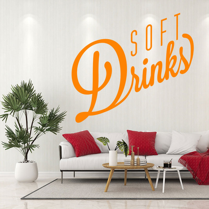soft drinks decal wall sticker
