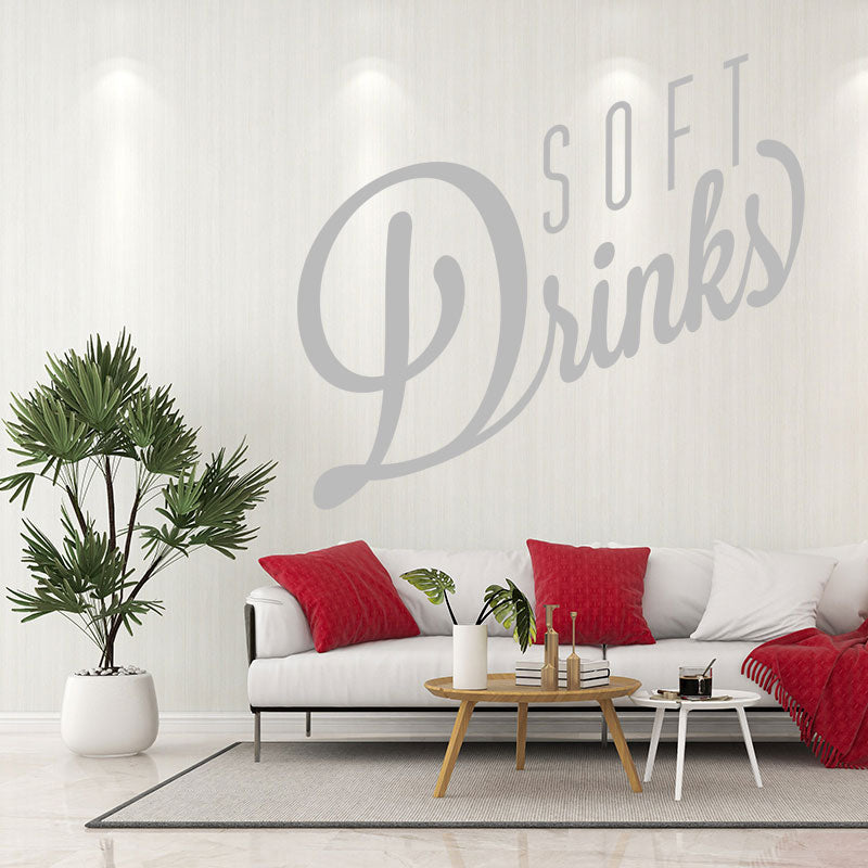 soft drinks decal wall sticker